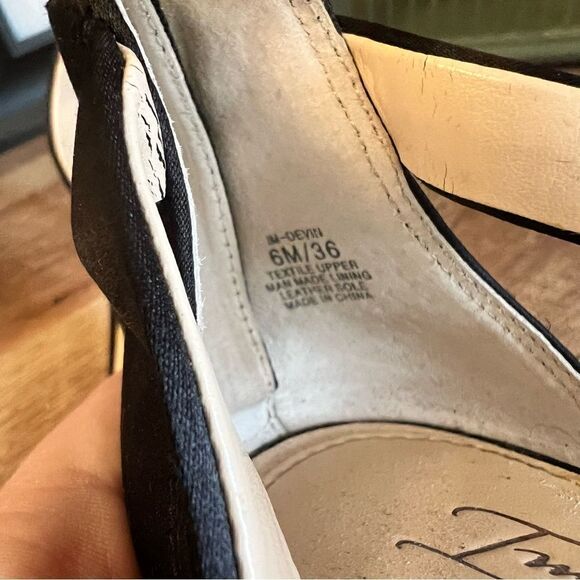 Black satin Imagine Vince Camuto Devin Platform Sandal size 6 - Picture 6 of 9